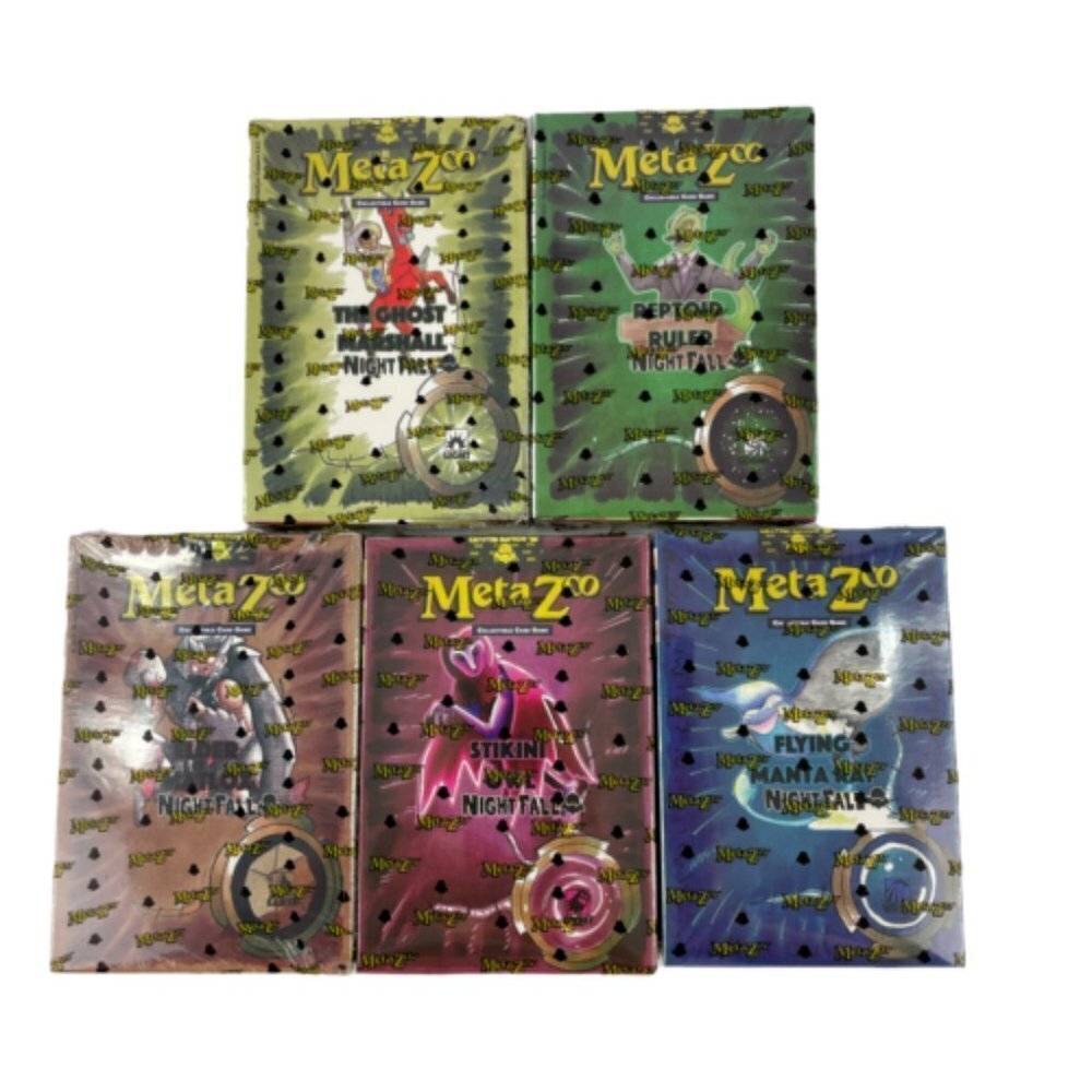 MetaZoo Nightfall 1st Edition Theme‎ Deck - Set of 5 - Factory Sealed
